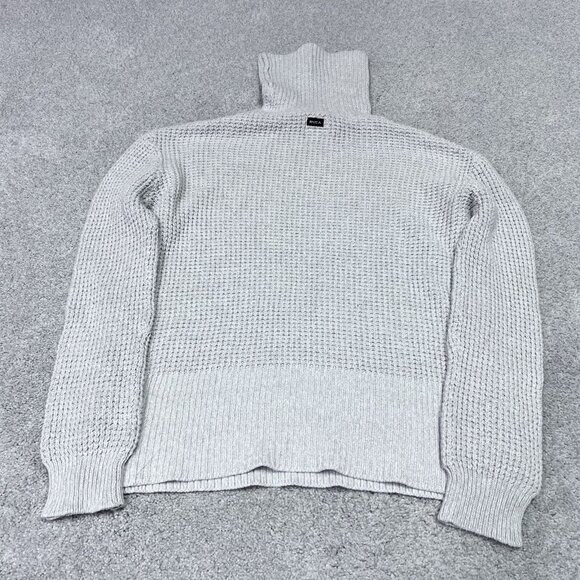 RVCA Sweater Women’s Gray Long Sleeve Pullover Size XS - Picture 9 of 10